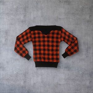 Black & Red Plaid Sweater